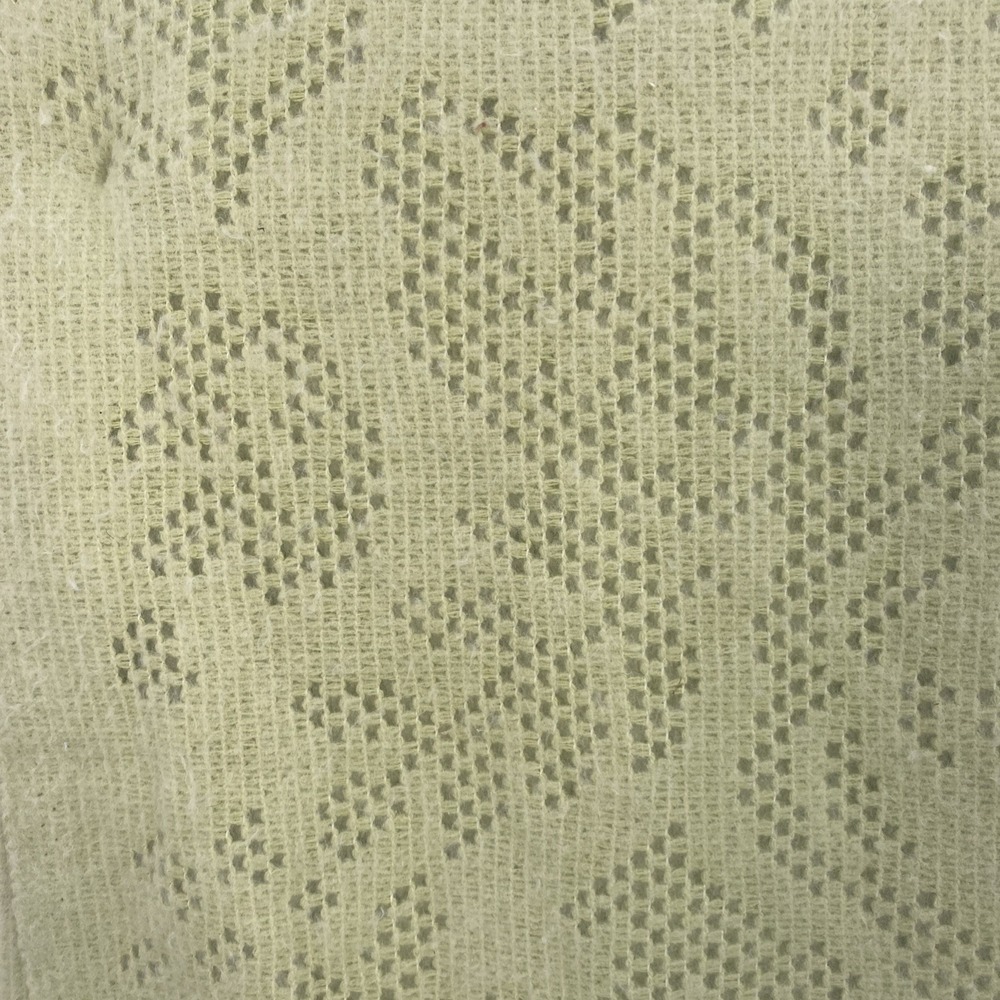 Elav Throw Blanket 51x67 Soft Seafoam Green Open Knit Portugal Delicate Floral - Picture 10 of 16